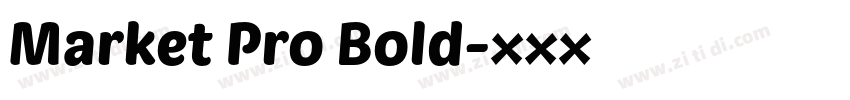 Market Pro Bold字体转换